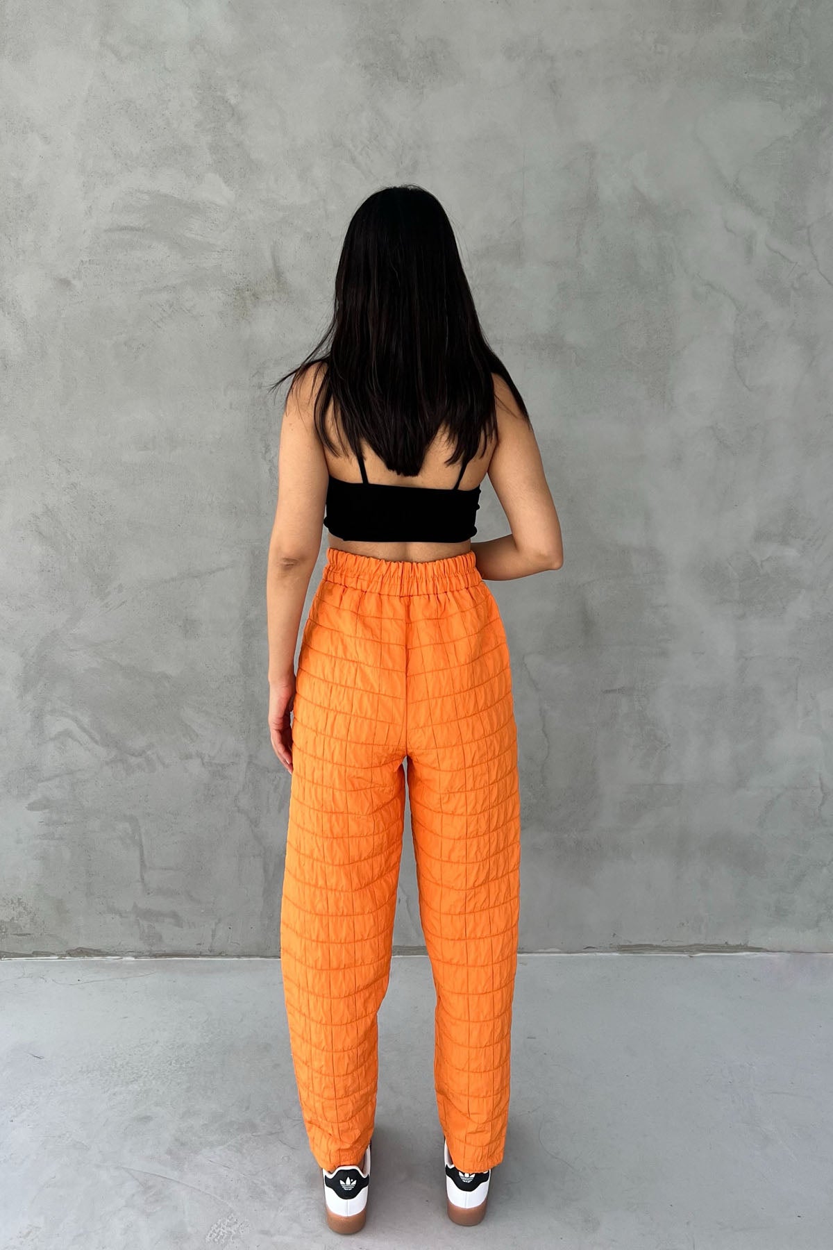 Turuncu Cepli Kapitone Pantolon SY-1644-Turuncu