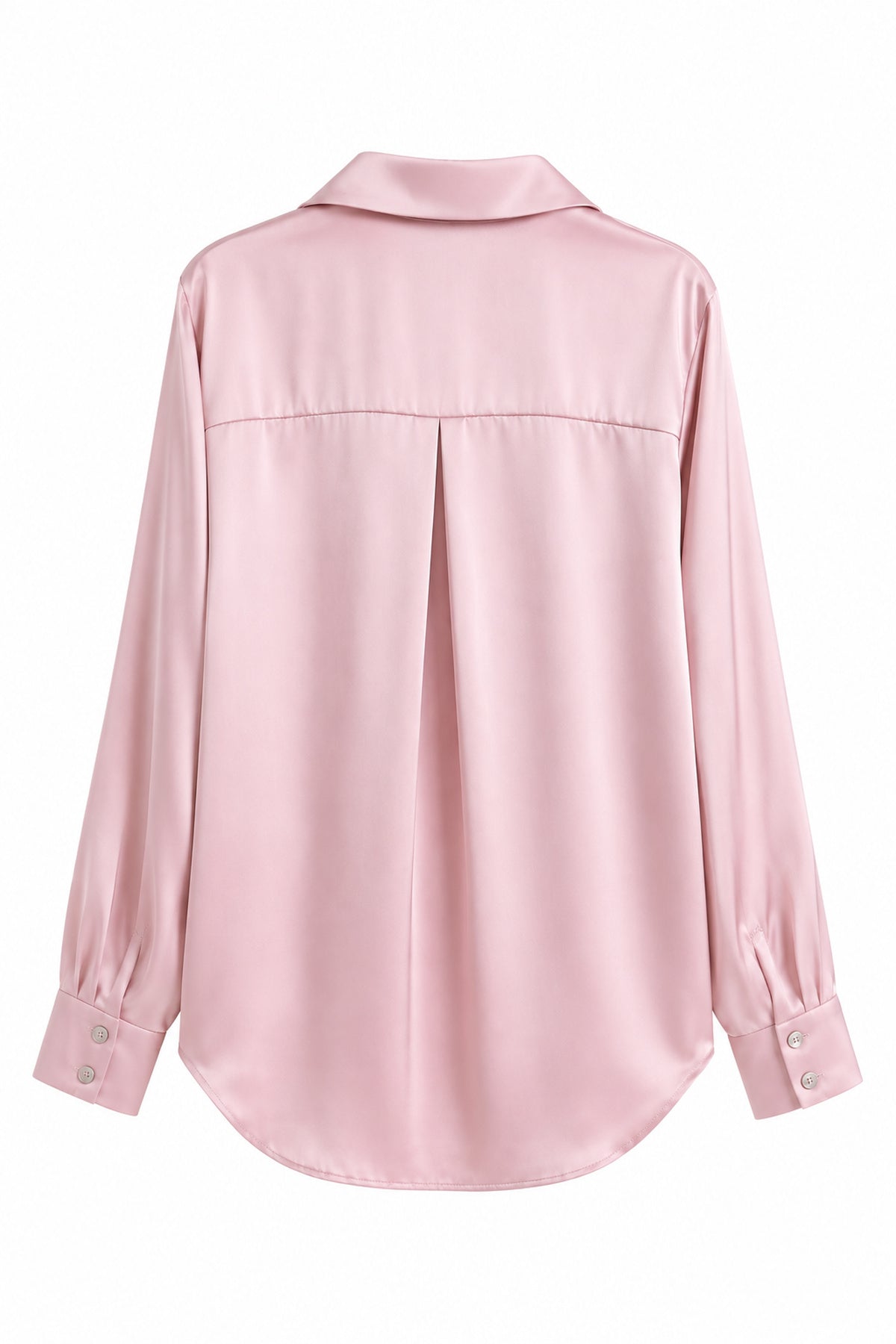 Pembe Basic Premium Saten Gömlek SY-3684-Pembe
