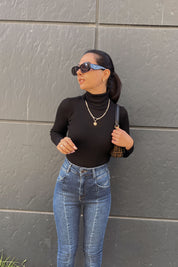 Siyah Balıkçı Yaka Basic Triko 2209218