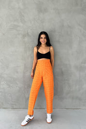 Turuncu Cepli Kapitone Pantolon SY-1644-Turuncu