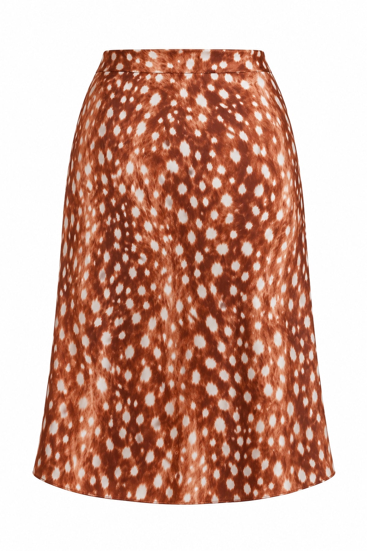 Bambi Desen Saten Midi Etek SY-3886-Bambi