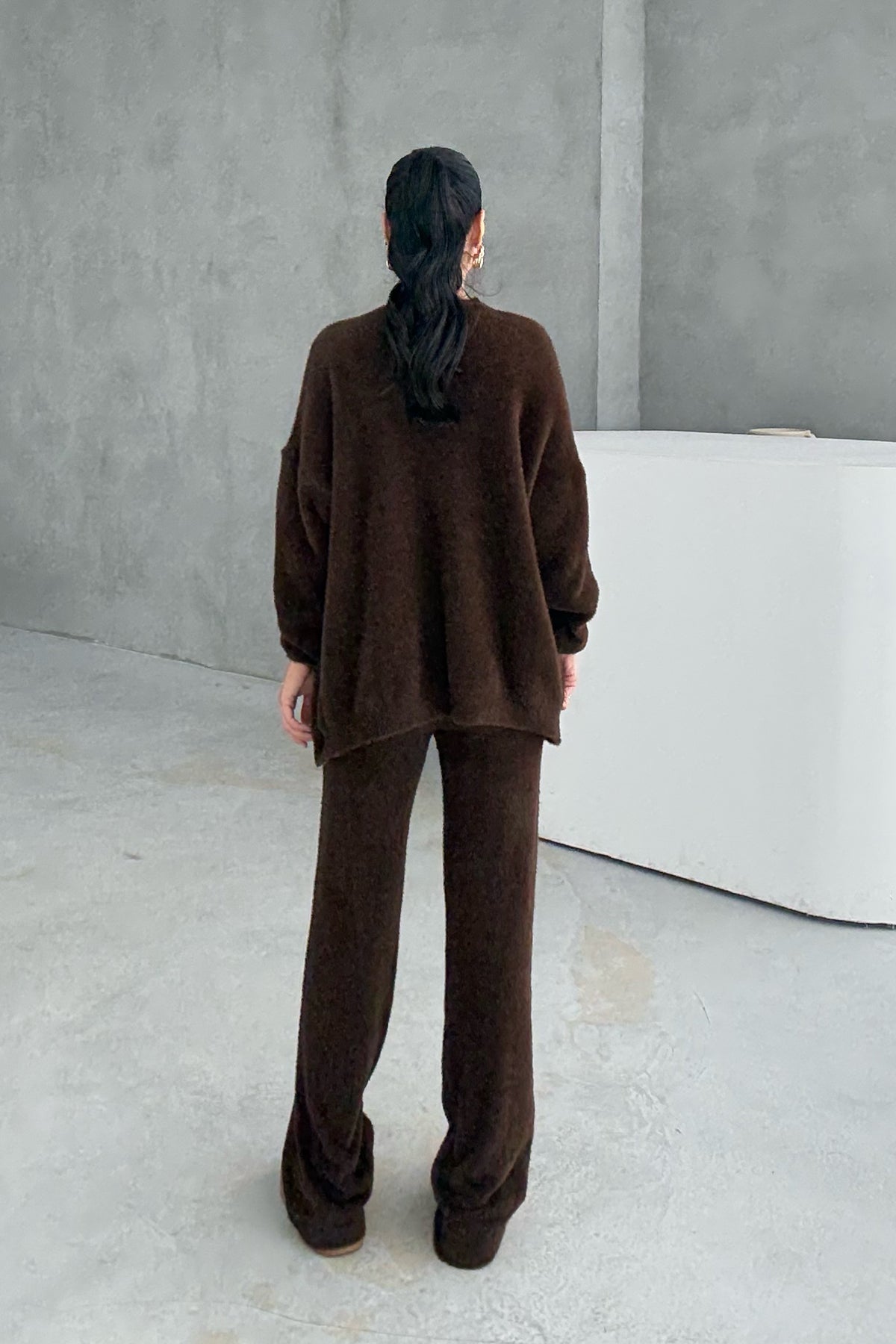 Yumuşak Dokulu Kahve Üçlü Takım SY-3380-Kahve