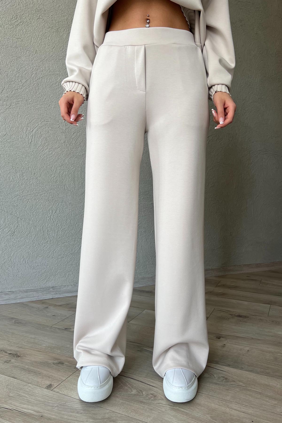 Bej Modal Cep Detaylı Pantolon SY-1797-Bej