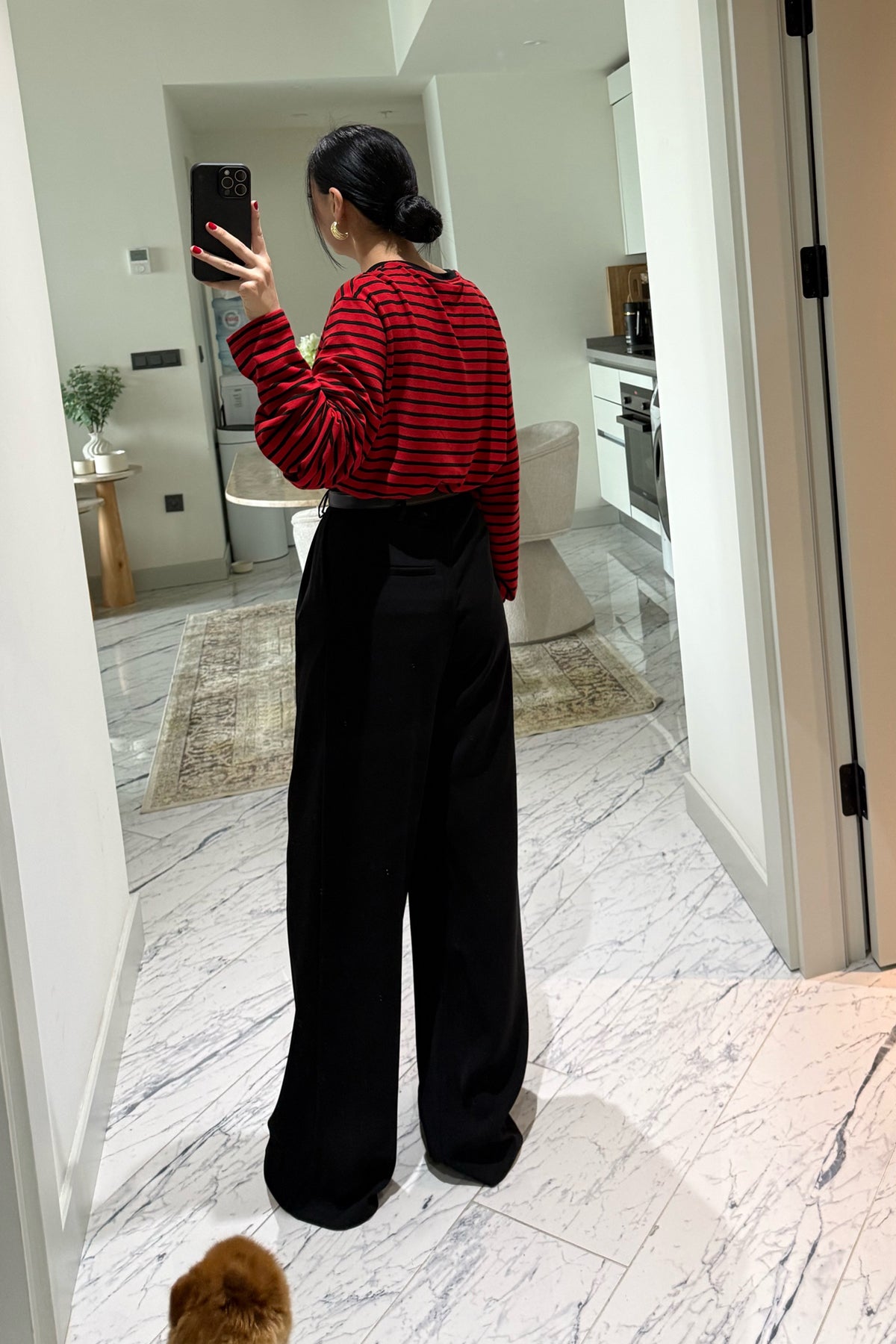 Siyah Kadın Yüksek Bel Pileli Palazzo Pantolon SY-3646-Siyah