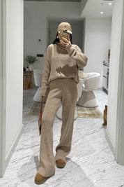 Sütlü Kahve Triko Takım SY-3566-Sütlü Kahve