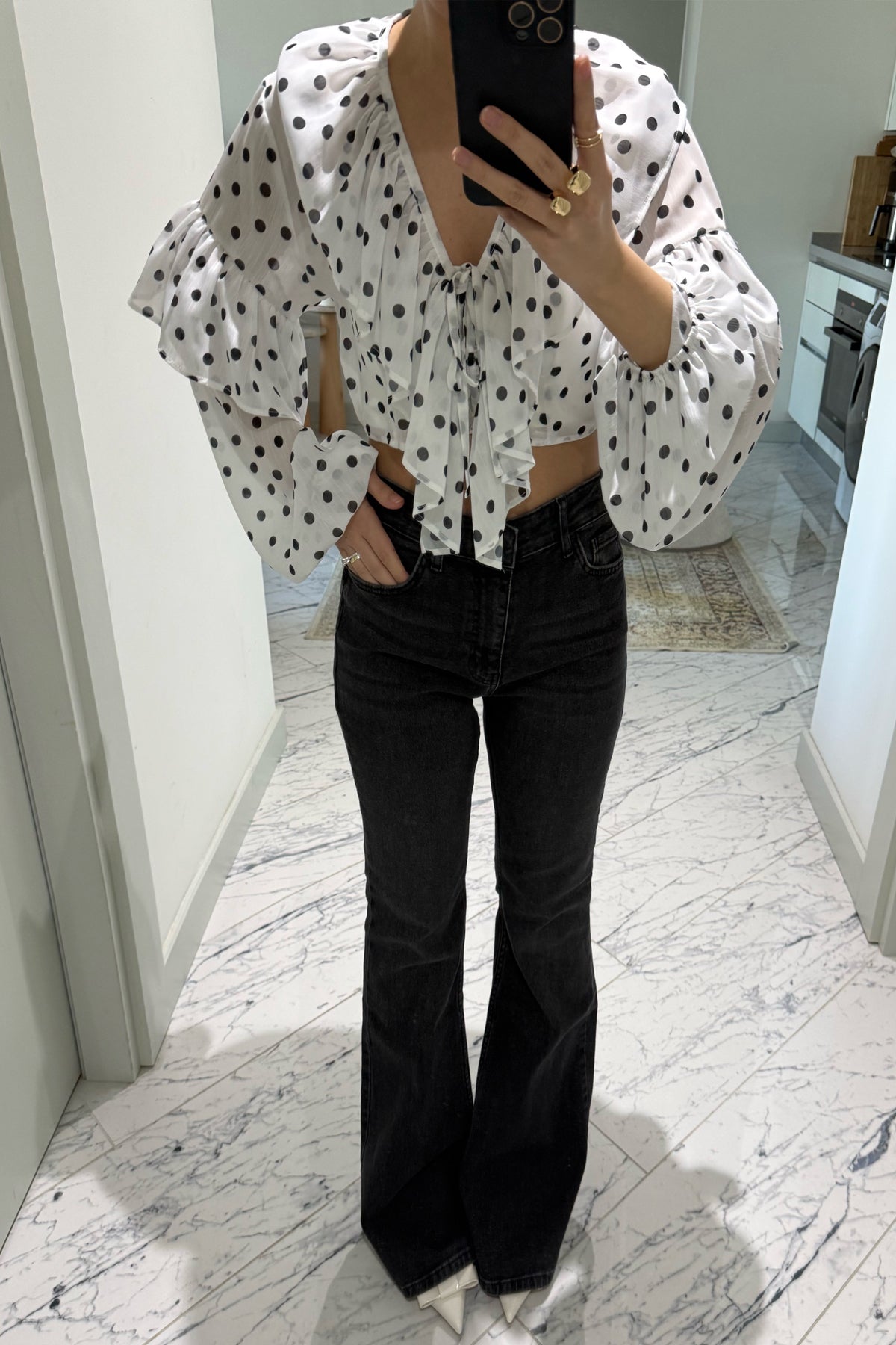 Zr Flare Füme Jean SY-3614-Füme