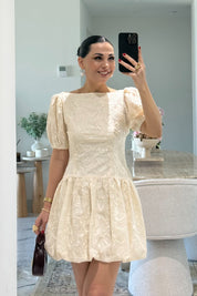 Brode Krem Mini Santorini  Elbise SY-3664-Krem