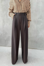 Koyu Kahve Premium Poliviskon Pantolon SY-3353-Koyu Kahve