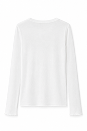 Ekru İnce Dokulu Uzun Kollu Basic Body SY-3837-Ekru