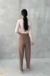 Haki Kemerli Premium Pantolon SY-3354-Haki