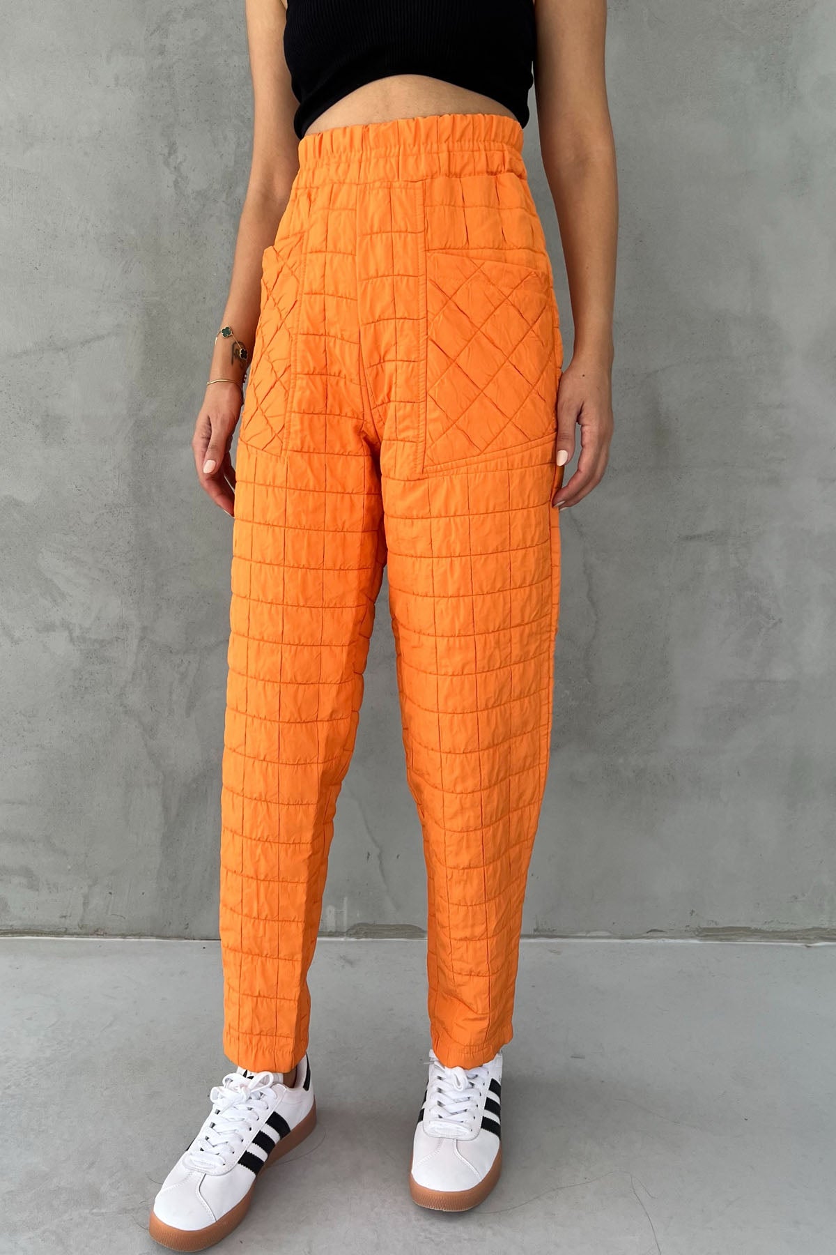 Turuncu Cepli Kapitone Pantolon SY-1644-Turuncu