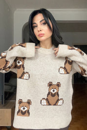 Bej Ayıcıklı Kazak SY-2882-Bej