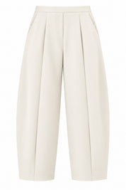 Barrel Comfort Rahat Kesim Pantolon SY-3858-Beyaz