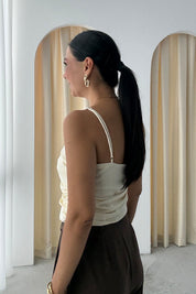 SYA Gül Detay Sarı Crop SY-3212-Sarı