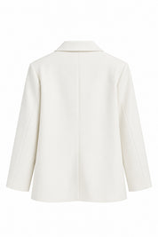 Beyaz Maskülen Blazer Ceket SY-3857-Beyaz