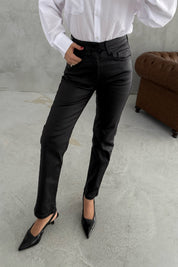 Siyah Mumlu Görünüm Jean SY-1424-Siyah