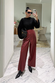 Deri Osso Açık Bordo Regular Fit Pantolon SY-3869-Açık Bordo