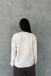 Krem Anvaya Crop Hırka İkili Triko Takım SY-2662-Krem