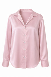 Pembe Basic Premium Saten Gömlek SY-3684-Pembe