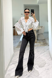 Zr Flare Füme Jean SY-3614-Füme