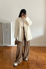 Camel Bol Paça Palazzo pantolon SY-2955-Camel