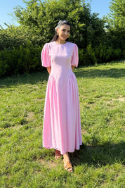 Pembe Girit Prenses Elbise SY-3178-Pembe