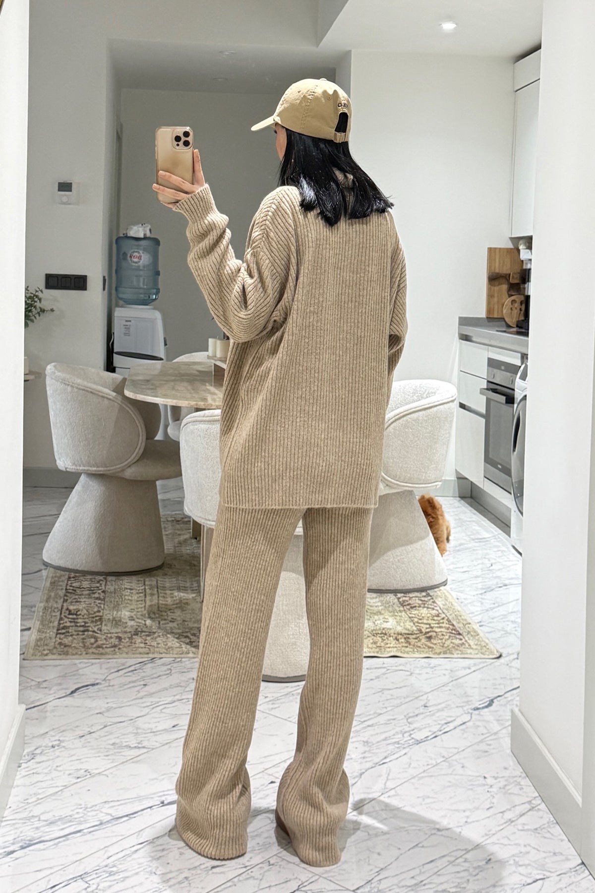 Sütlü Kahve Triko Takım SY-3566-Sütlü Kahve