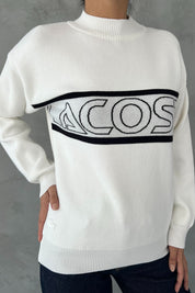 Beyaz L Muadili Triko Kazak SY-2465-Beyaz