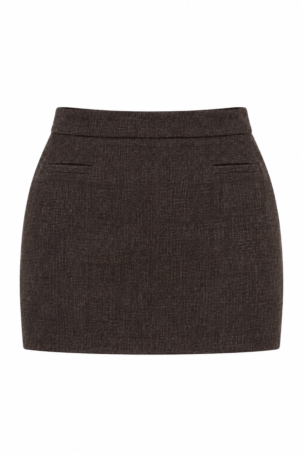 Kahve Mina Mini Etek SY-3879-Kahverengi