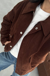 Kahve Cep Detaylı Bomber Ceket SY-3462-Kahve