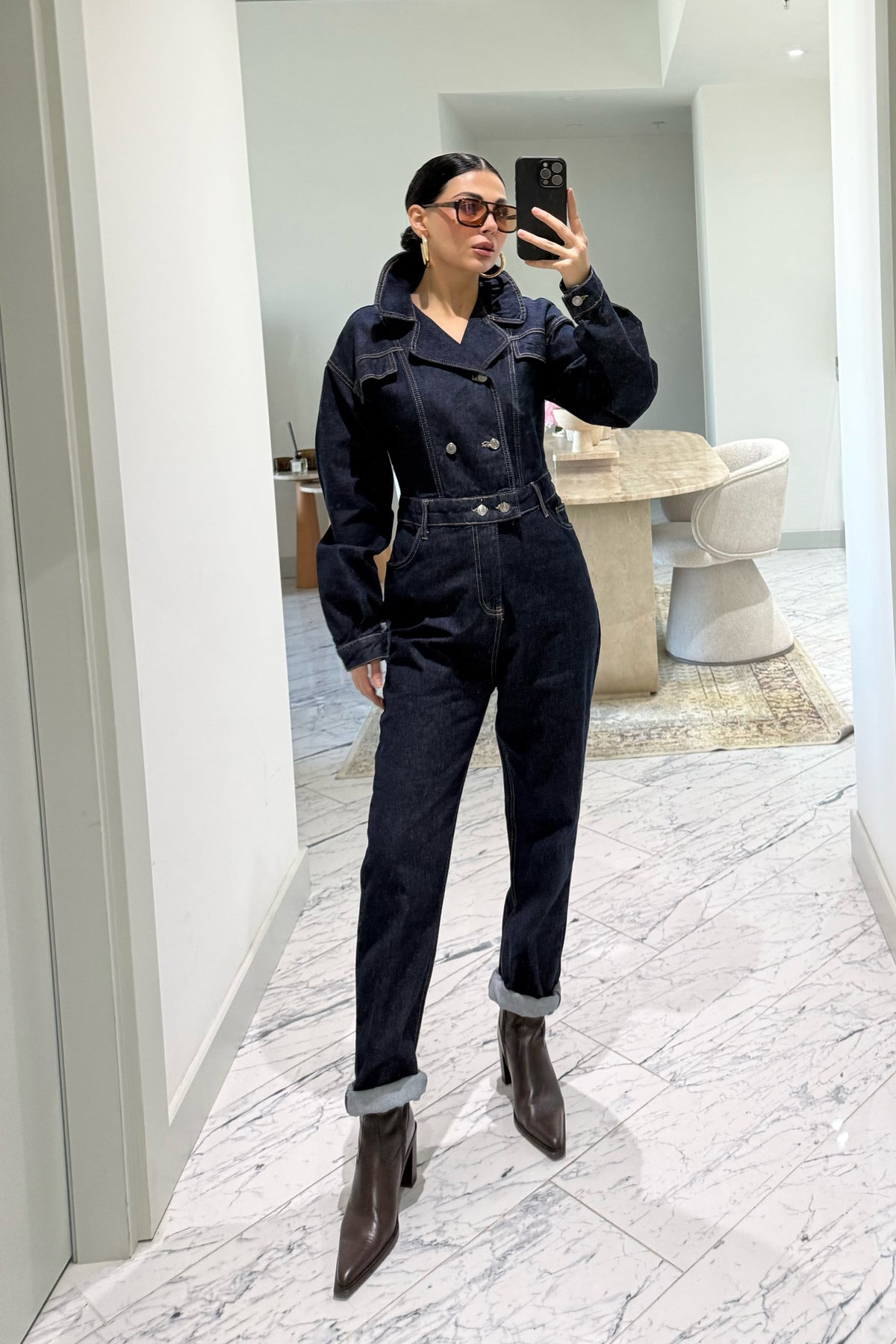 Lacivert Denim Jean Tulum SY-3663-Lacivert