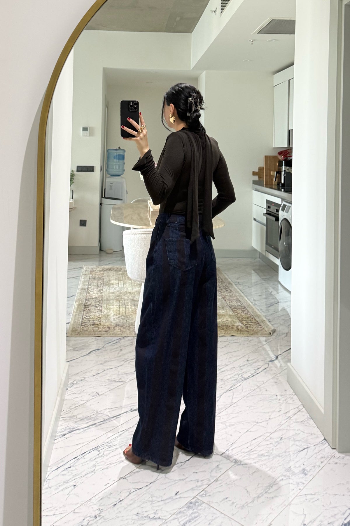 Viral Collection Barrel Çizgili SYA Jean SY-3676-Lacivert