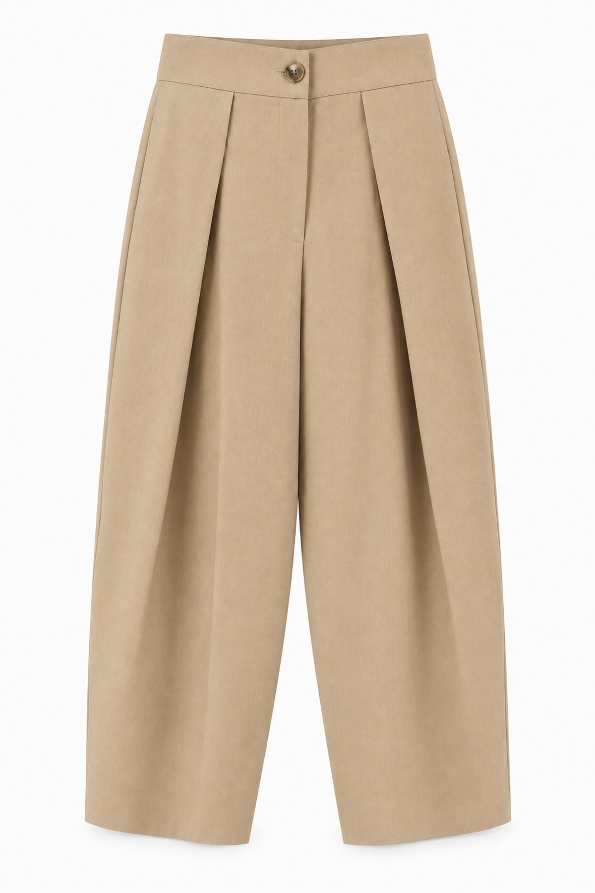 SANÇEZ Pile Detaylı Kumaş Pantolon SY-3856-Camel
