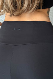 Siyah Yüksek Bel Biker Uzun Tayt SY-2656-Siyah