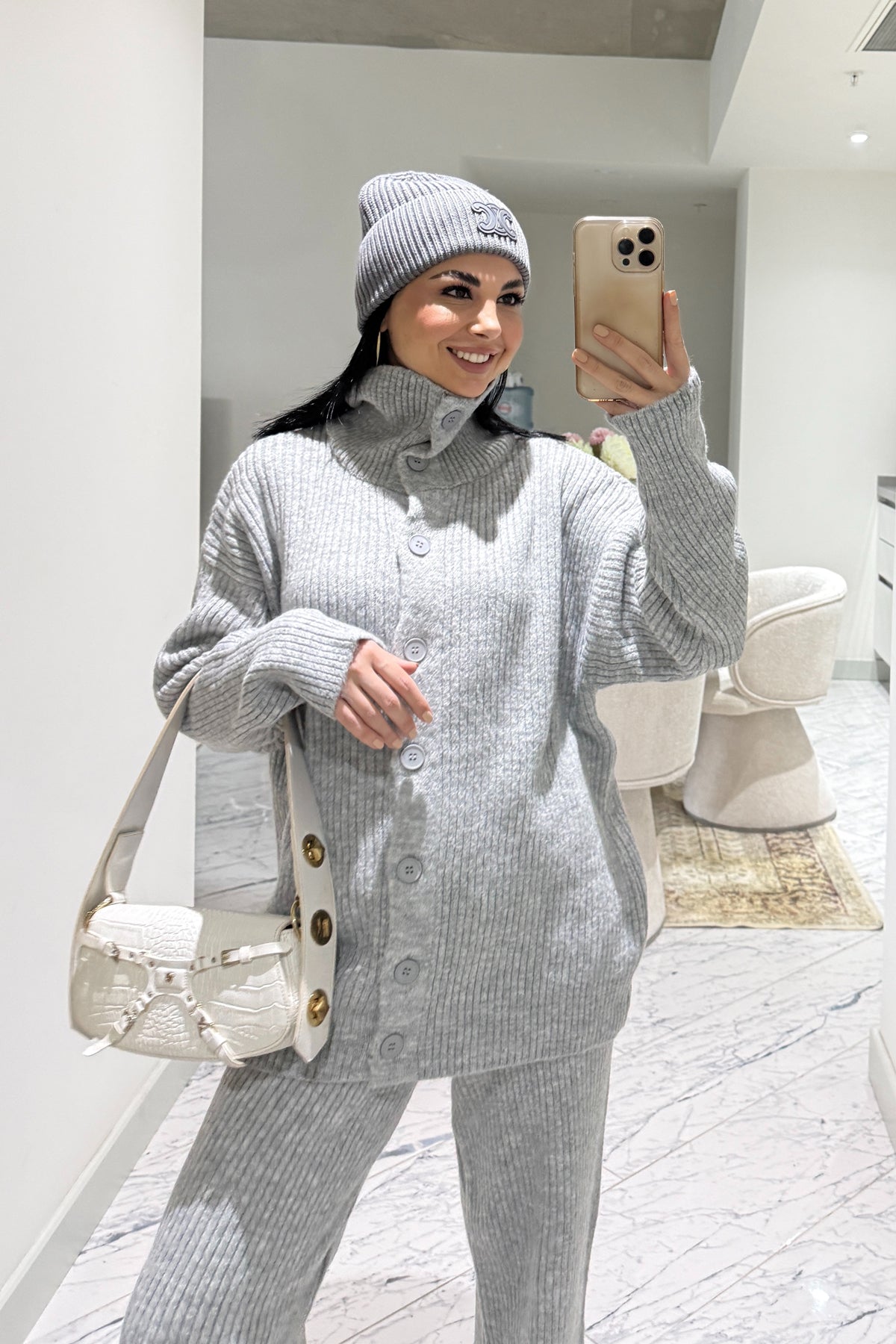 Gri Triko Takım SY-3566-Gri