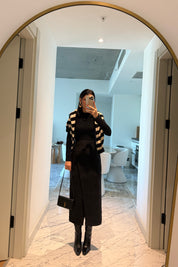 Süet Anvelop Siyah Midi Etek SY-3473-Siyah