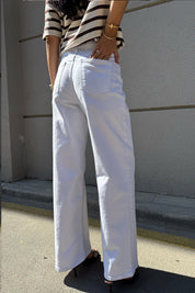 Ekru Straight Jean Pantolon SY-3321-Ekru