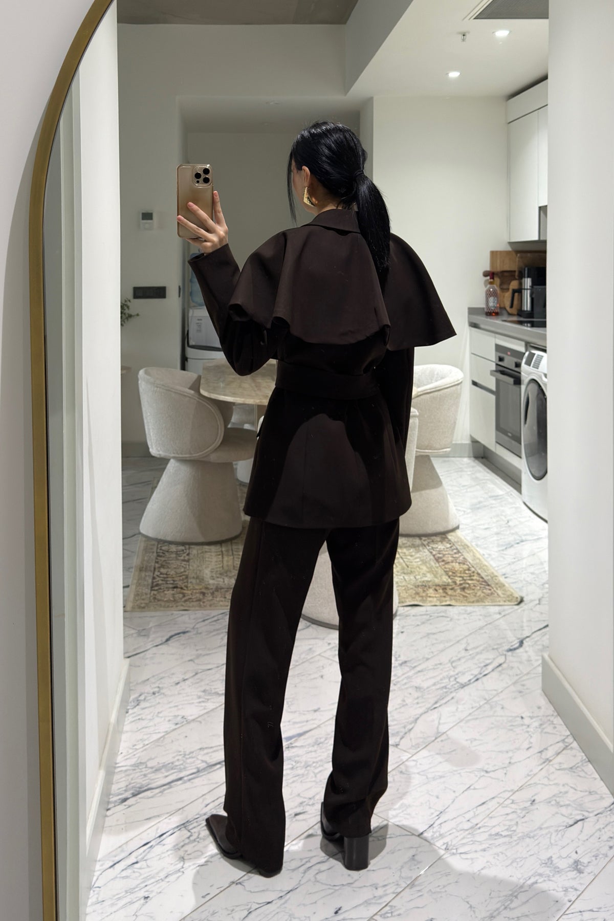 Kahverengi 3 Parçalı Blazer Takım SY-3604-Kahverengi