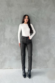 Haki Mumlu Görünüm Jean SY-1424-Haki