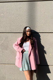 Mint Yeşili Piliseli İçi Şort Astarlı Mini Etek SY-1578-Mint