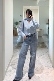 Açık Mavi Wide Leg Jean SY-3625-Açık Mavi