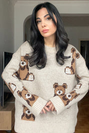 Bej Ayıcıklı Kazak SY-2882-Bej