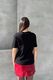 Siyah Kısa Kollu Basic T-shirt SY-2637-Siyah