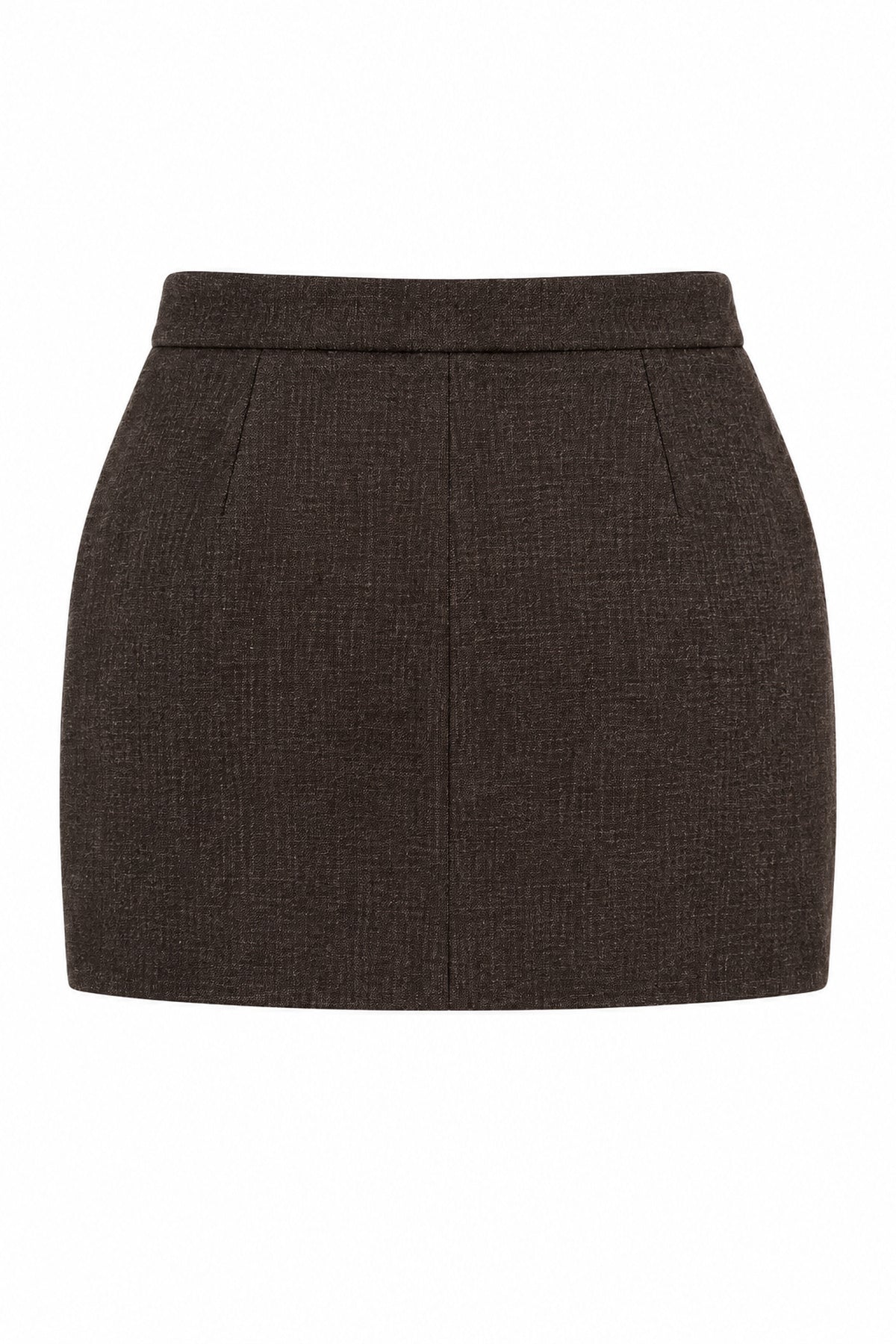 Kahve Mina Mini Etek SY-3879-Kahverengi