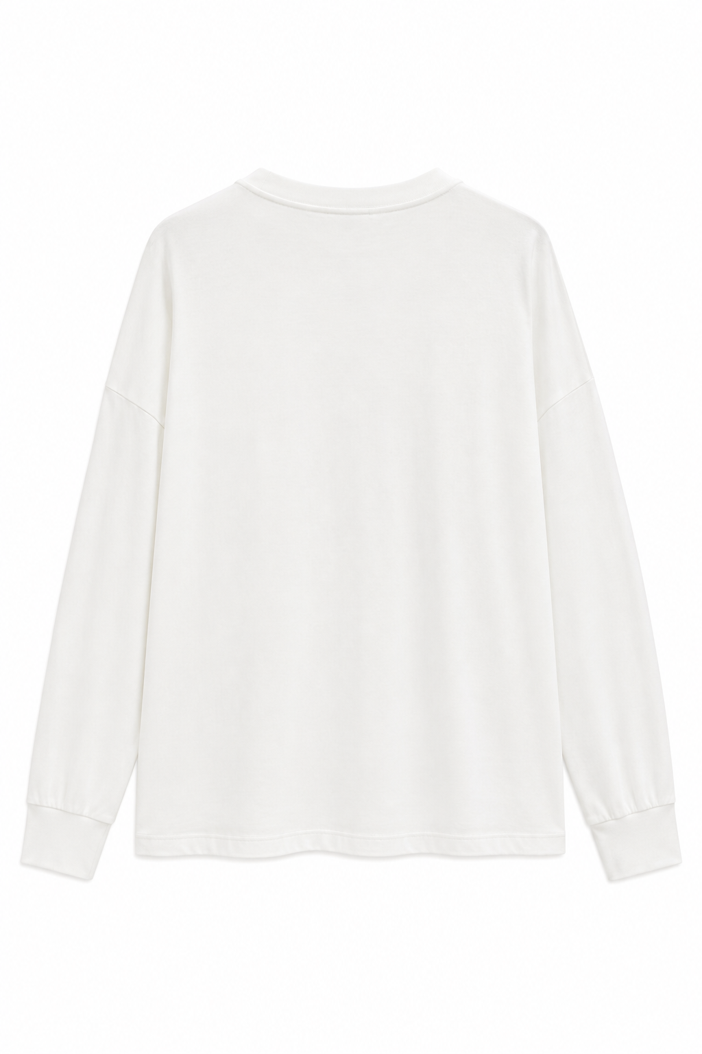Ekru Amour Baskılı Oversize Uzun Kollu Tişört SY-3829-Ekru