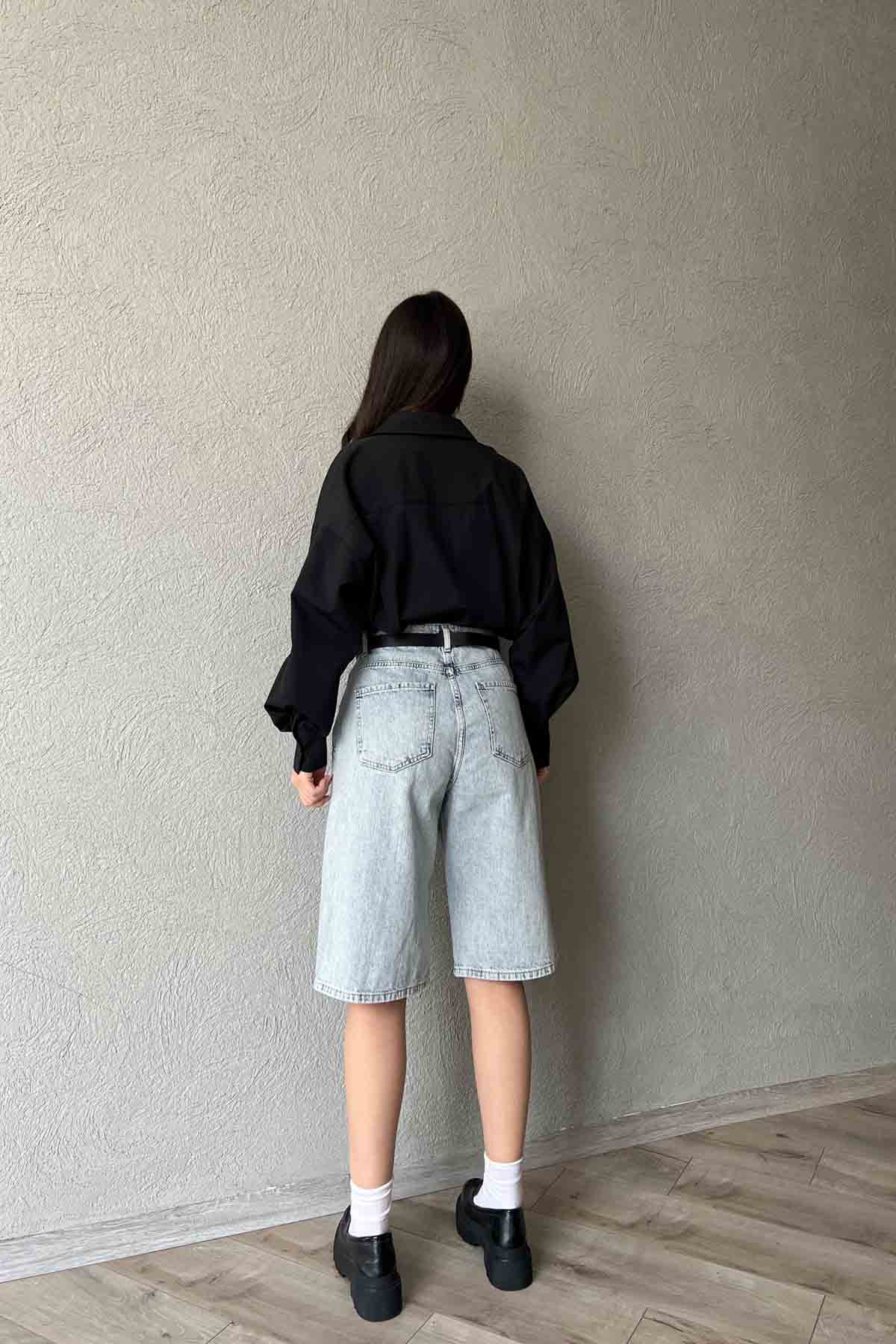 Mavi Free  Bermuda Kapri SY-2007-Mavi